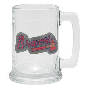 MLB Atlanta Braves 15oz Glass Tankard Mug